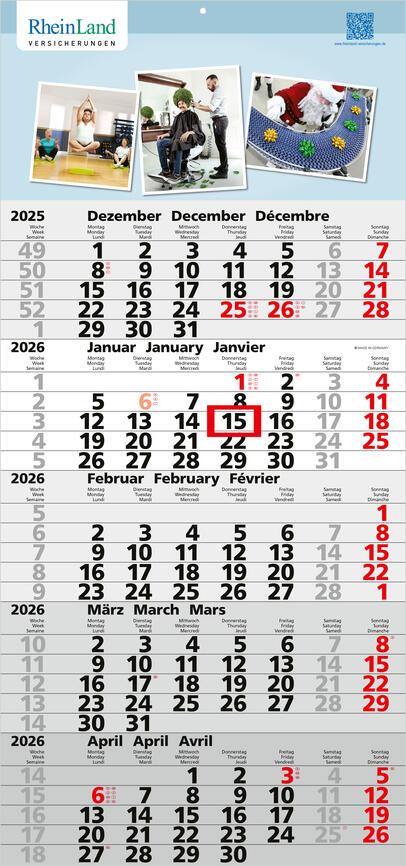 Bürokalender - 5-Monatskalender Q5